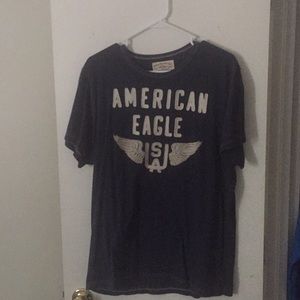 AE blue graphic tee
